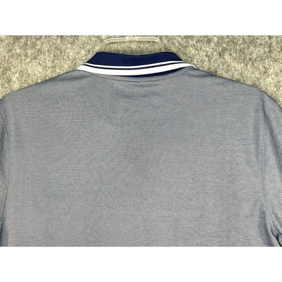 Untuckit Shirt Men’s Large Blue Polo Aiden Golf Preppy Casual Short Sleeve - Picture 5 of 8